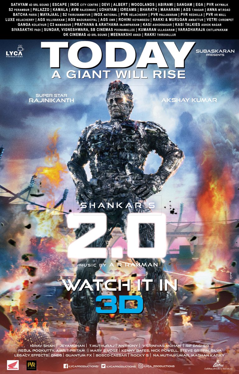 #2Point0 2.0 Movie in HD print leaked Watch online, free ...