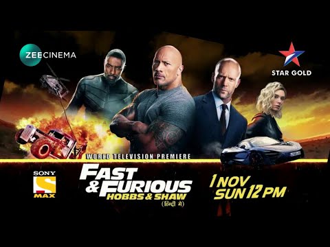 Fast Furious Hobbs Shaw Movie World Television Premiere On Sony Max 1st November 2020