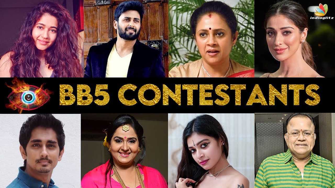Bigg Boss 5 Tamil Contestants List 2021 Photos Names Males & Females Confirmed!