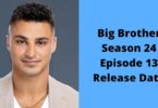 Big Brother Season 24 Episode 13 Release Date
