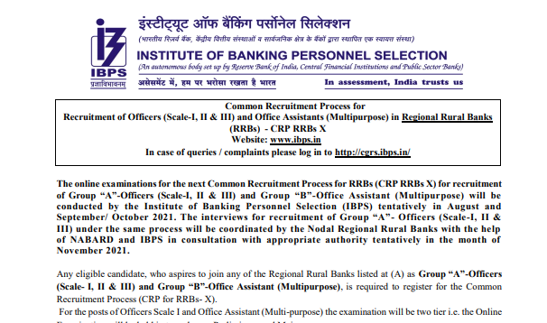 IBPS RRB Recruitment 2021 How To Apply Online Eligibility Criteria Age