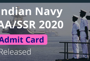 Indian Navy SSR/AA Examination 2021 Admit Card Hall Ticket Released Where To Get Exam Centre
