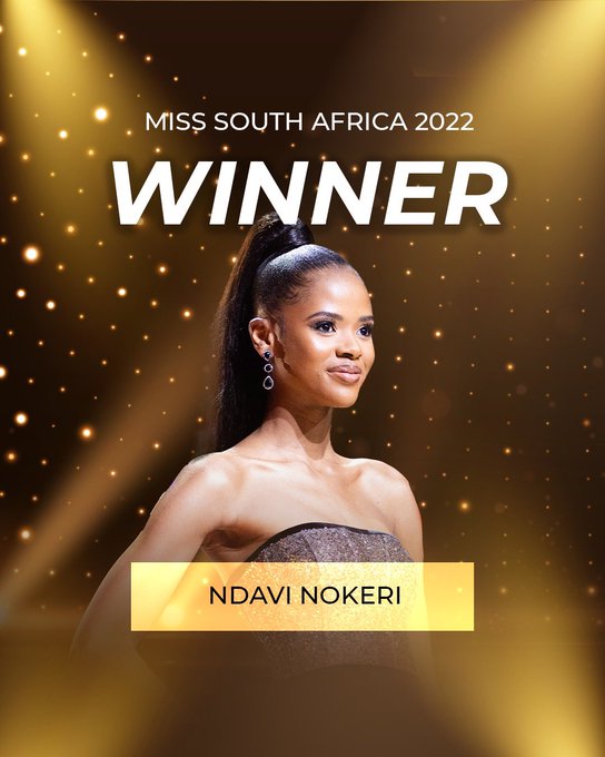 Miss South Africa SA 2022 Winner Name Announced, Ndavi Nokeri Crowned, Runner-Ups Name & Prize