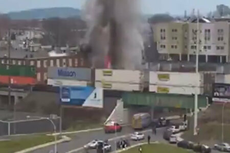Explosion at R.M. Palmer Chocolate Factory