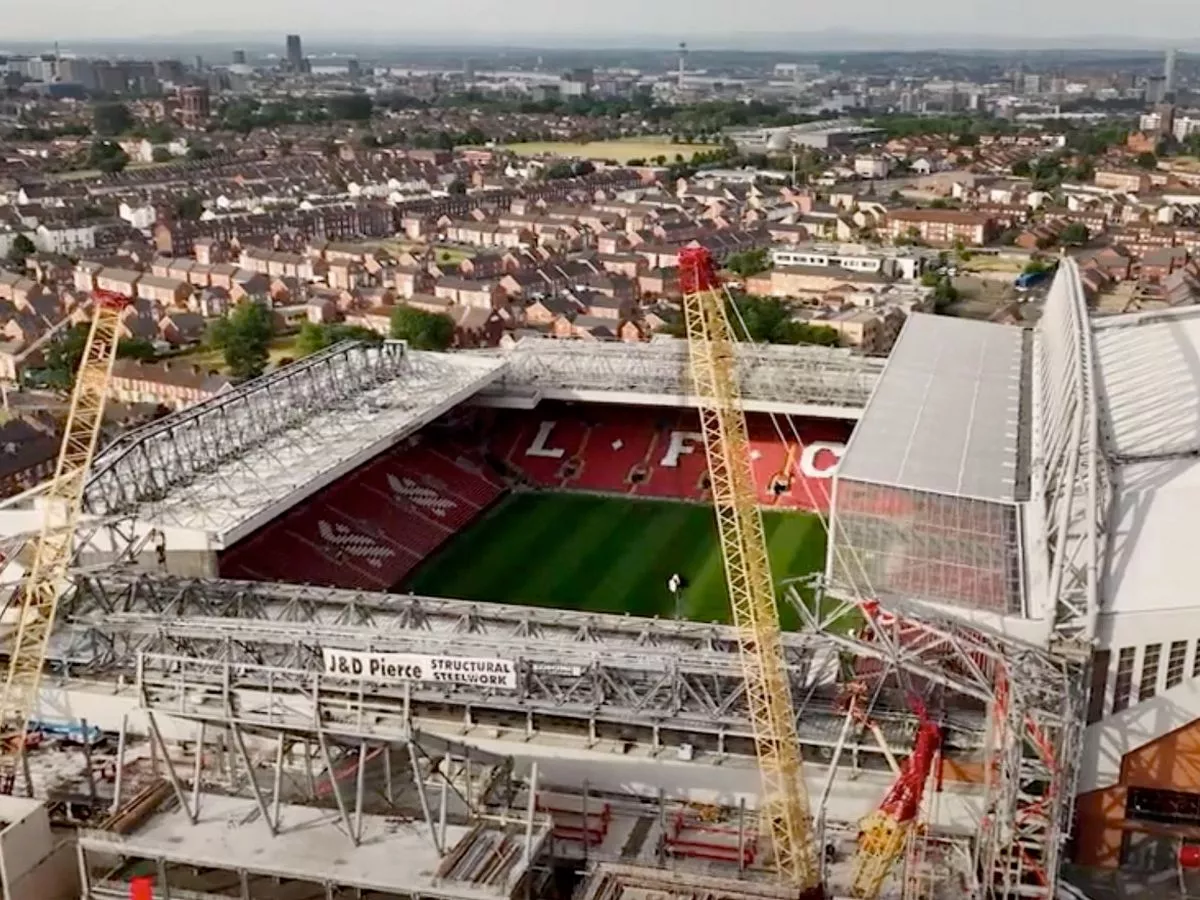 Inside Look At Liverpool’s Stadium Expansion As Virtual Images